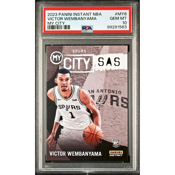 Victor Wembanyama 2023 Panini MyCity Rookie NBA #MY-6 Card PSA 10 Gem Mint - Picture 1 of 2